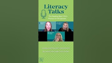 Science of Reading Podcast Literacy Talks S4 E8 “The Reading Wars” Pt 2—Phonics for All Learners