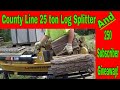 County Line Log Splitter 1 Hour Split and 250 Subscriber Giveaway!!! #57