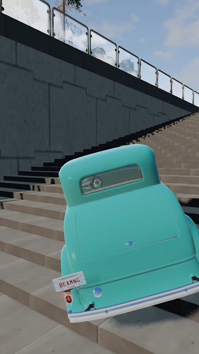 Cars vs Steep Steps @ BeamNG.drive #shorts #gaming #steepsteps