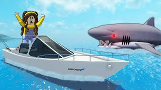 Escaping From The Angry Shark in Roblox