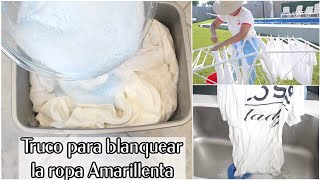 BLANQUEAR LA ROPA BLANCA Y ELIMINAR MANCHAS | SIN CLORO NI LEJÍA - YouTube