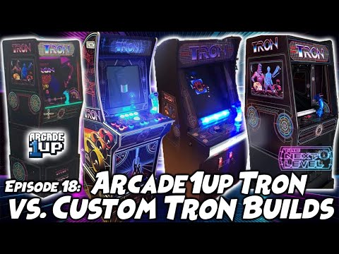 Arcade1Up Tron LEAK E3 vs. Custom 3/4 Tron Builds (The Next Level: Ep 18) from Kongs-R-Us