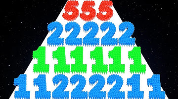 Jelly Run 2048 vs Crowd Number Run 3D - All Levels ASMR Gameplay (NOOB vs PRO vs HACKER)
