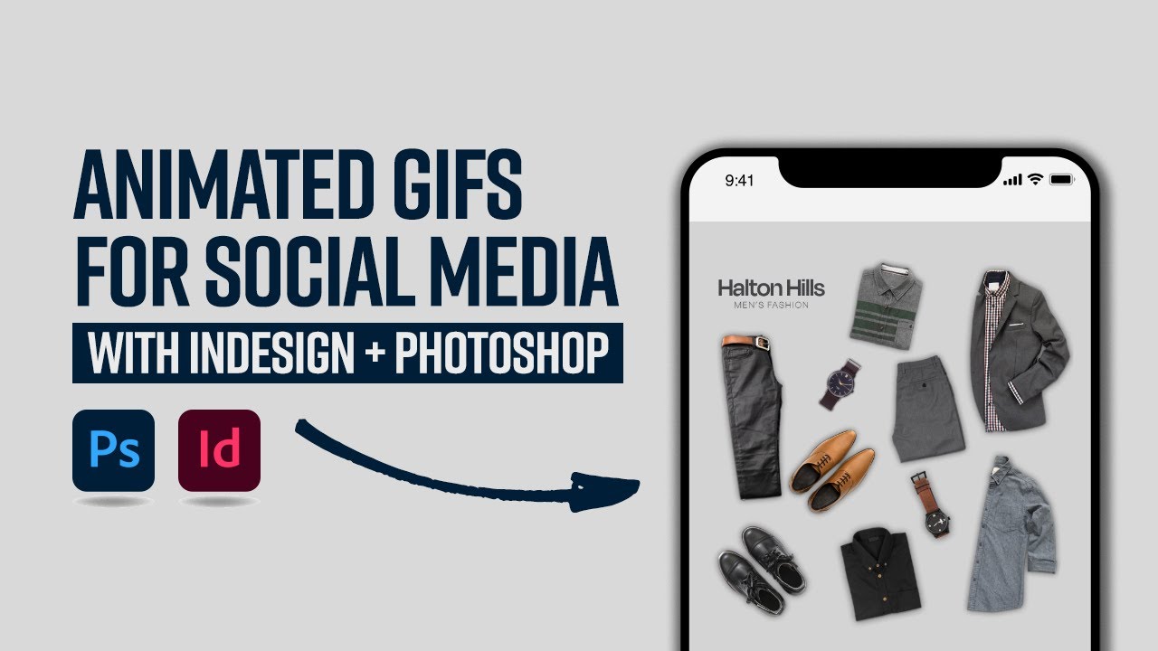 Use Adobe InDesign and Photoshop to create animated GIFs for social media posts