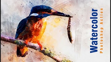 Watercolor Photoshop Action tutorial | Photoshop Tutorial