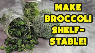 Make Broccoli ShelfStable by Dehydrating It!  And Don't Waste the Stem!! | Dehydrating Food
