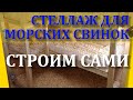 Стеллаж для морских свинок. Строим стеллаж для морских свинок своими руками.