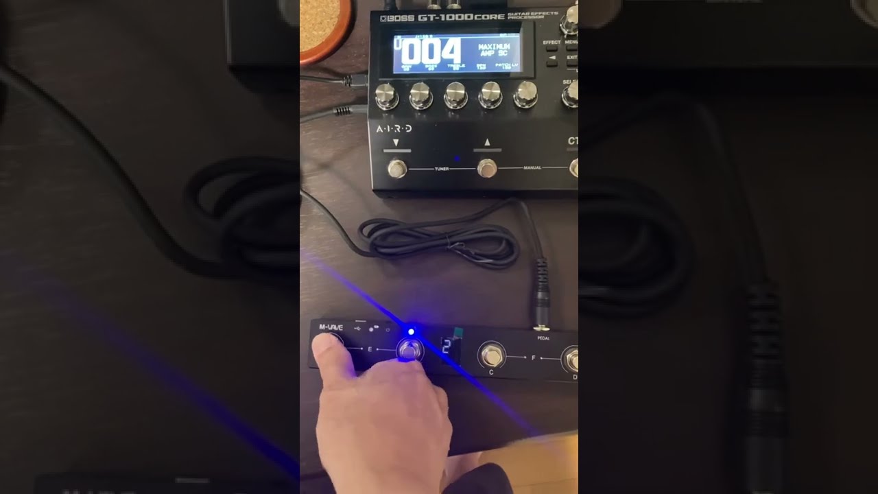 GT1000CoreをMIDIフットスイッチでパッチ32個切り替え