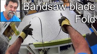 how to fold a bandsaw blade. subscribe for notifications for new videos released from dave stanton. folding a band saw blade is 