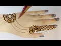 Amazing jewellery mehandi design for back hand  easy flower design for beginners shorts