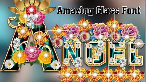 How To Make Glass Font Editing On Android Pixellab & Pscc ||Ashu Creation