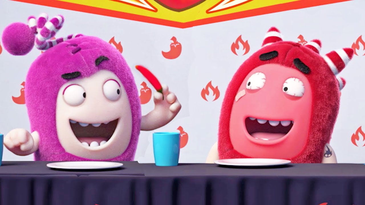 ⁣Oddbods Newt & Fuse Battle it out in a Chili Contest! | Summer Begins | Full Episode Cartoons