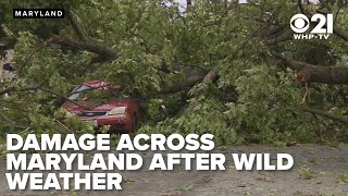 Recovery efforts underway in Montgomery County, MD following two reported tornadoes