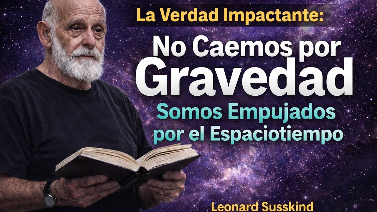 La Verdad Impactante: No Caemos por Gravedad — Somos Empujados por el Espaciotiempo|Leonard Susskind