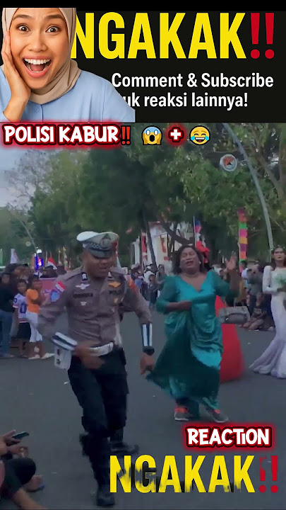 😱 POLISI LARI KETAKUTAN‼️ Dikejar Sosok Misterius di Tengah Keramaian 😂🔥