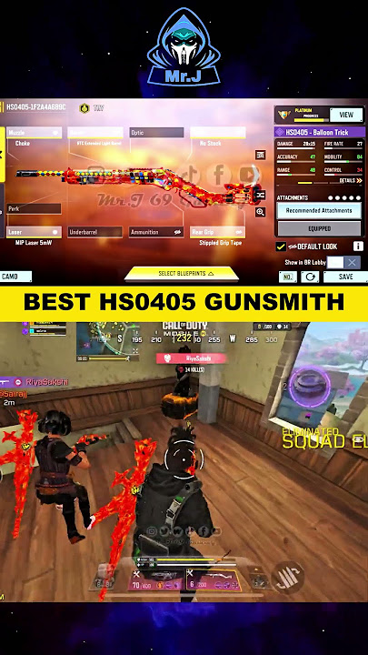 ⚡BROKEN HS0! 1-Tap Destruction in CODM BR! 💥  GUNSMITH