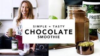 Banana Chocolate Smoothie | Simple + Tasty
