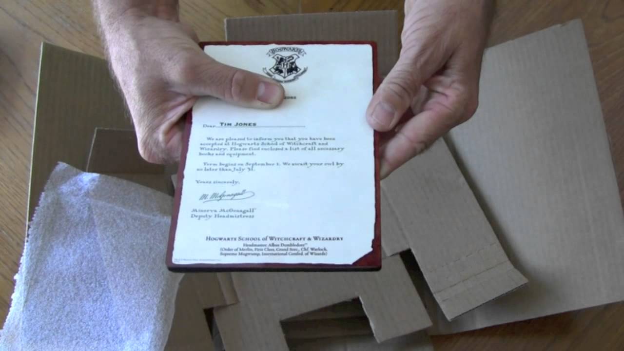 Hogwarts Acceptance Letter Unboxing 