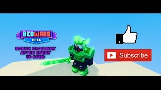 Playing ROBLOX BEDWARS with VIEWERS Robux GIVEAWAY AT 250 (IP ADRESS IN CHAT)