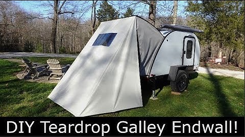 DIY Teardrop Camper Galley End Wall!