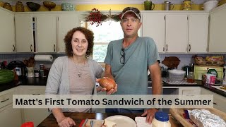 Matt Ate His First Tomato Sandwich of the Year...And He LOVED it
