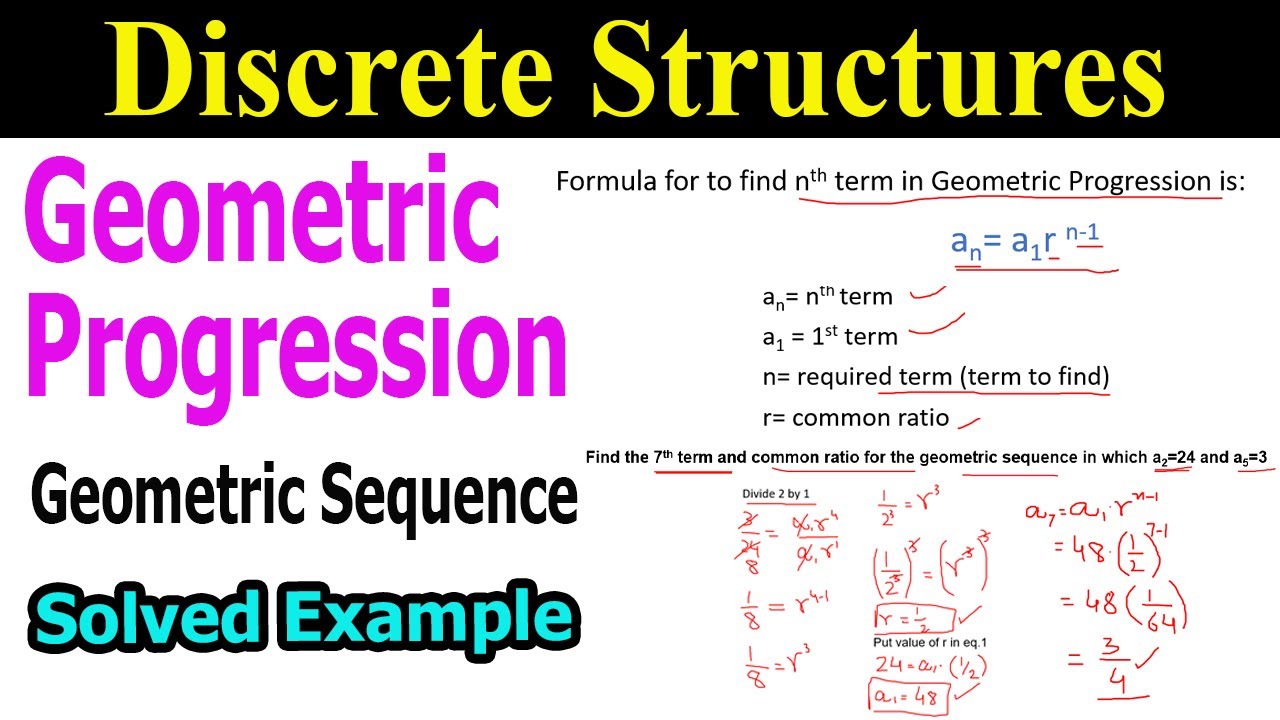 Geometric Progression/Geometric Sequence with Examples - YouTube