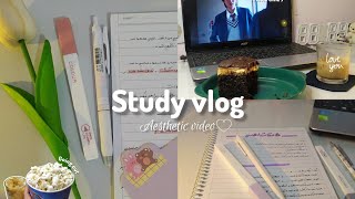 6am study vlog ☕📝 early morning Study, aesthetic study vlog, lots of note taking, lots of coffee,