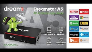 Dreamstar A5 4K Android 9 Uydu Alıcı Kutu Açılış Ve İnceleme