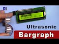 Display distance from Ultrasonic sensor as bargraph on LCD1602 LCD2004 using Arduino