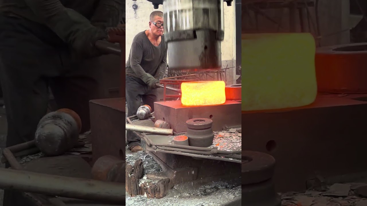 Inside the factory Bearing Forging Process | Satisfying Factory Production 
