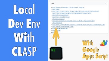 GAS-059 Use clasp to manage your Apps Script Project Locally