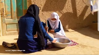 Living in the villages of Afghanistan Cooking Dalda