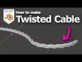 How to make twisted cable in Blender 5