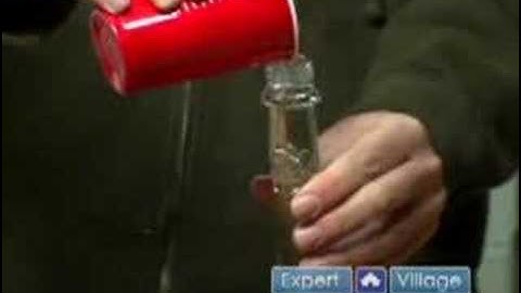 Ocean in a Bottle Science Experiment for Kids : Filling the Bottle in Ocean in a Bottle Experiment