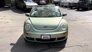 2007 Volkswagen Beetle Convertible with only 77K miles in Gecko Green and a newer top!