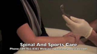 Spokane Chiropractor Demonstrates Graston Soft tissue Techn