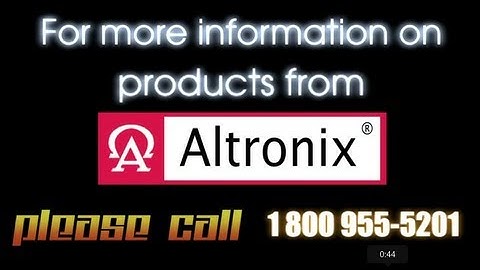 Altronix Manufacturer Demo from Surveillance-Video.com