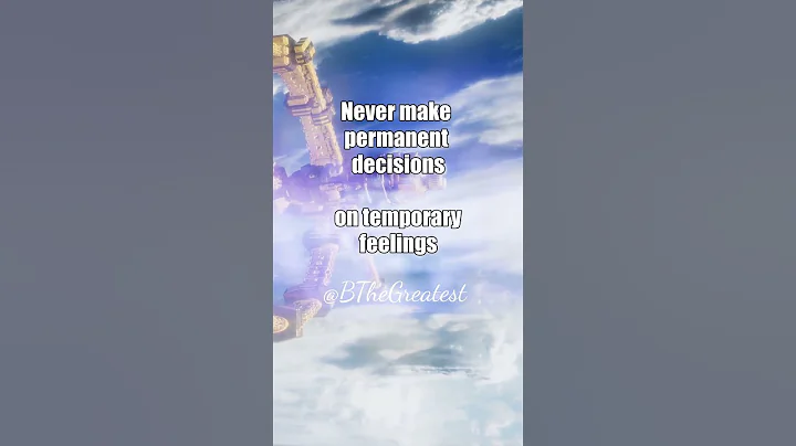 Never make permanent decisions on temporary feelings #motivation #inspiration #quotes #wisdom