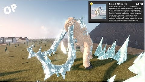 How Powerful Is LEVEL 50 FROZEN BEHEMOTH? (OP) - Kaiju Universe