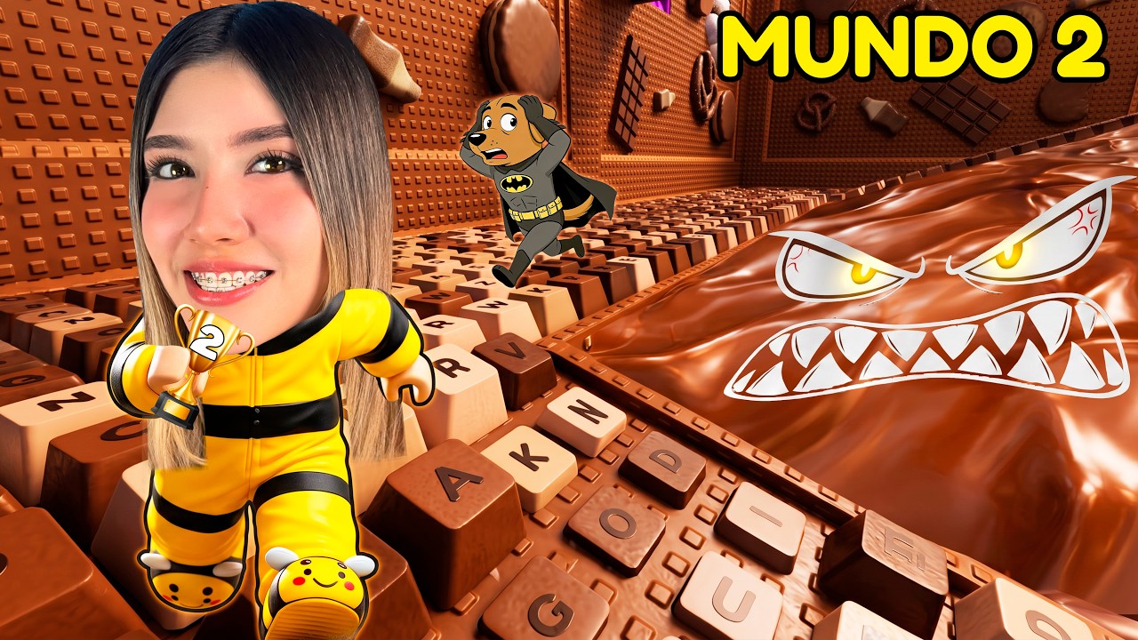 VENCÍ AL TSUNAMI DE CHOCOLATE EN EL TECLADO SATISFACTORIO! Mundo 2… Roblox