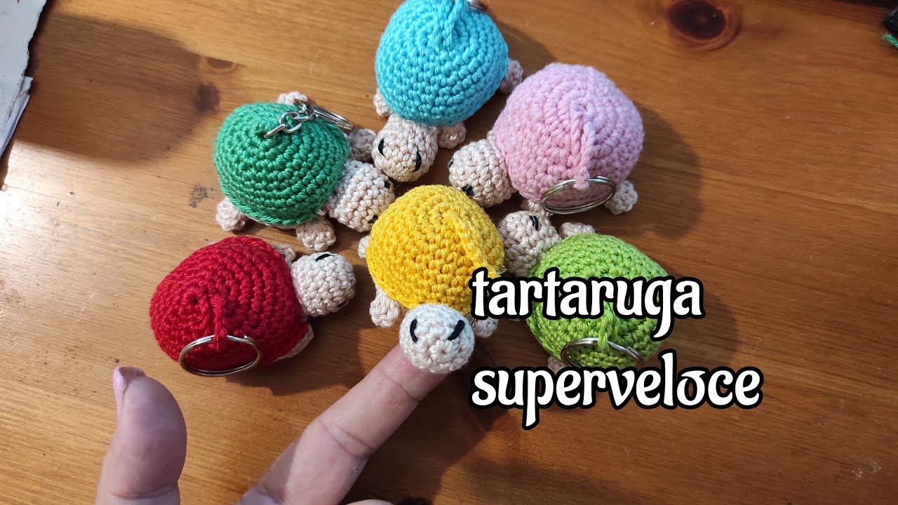 tartaruga amigurumi senza cuciture, amigurumi  per principianti/tartaruga all'uncinetto/ Portachiavi