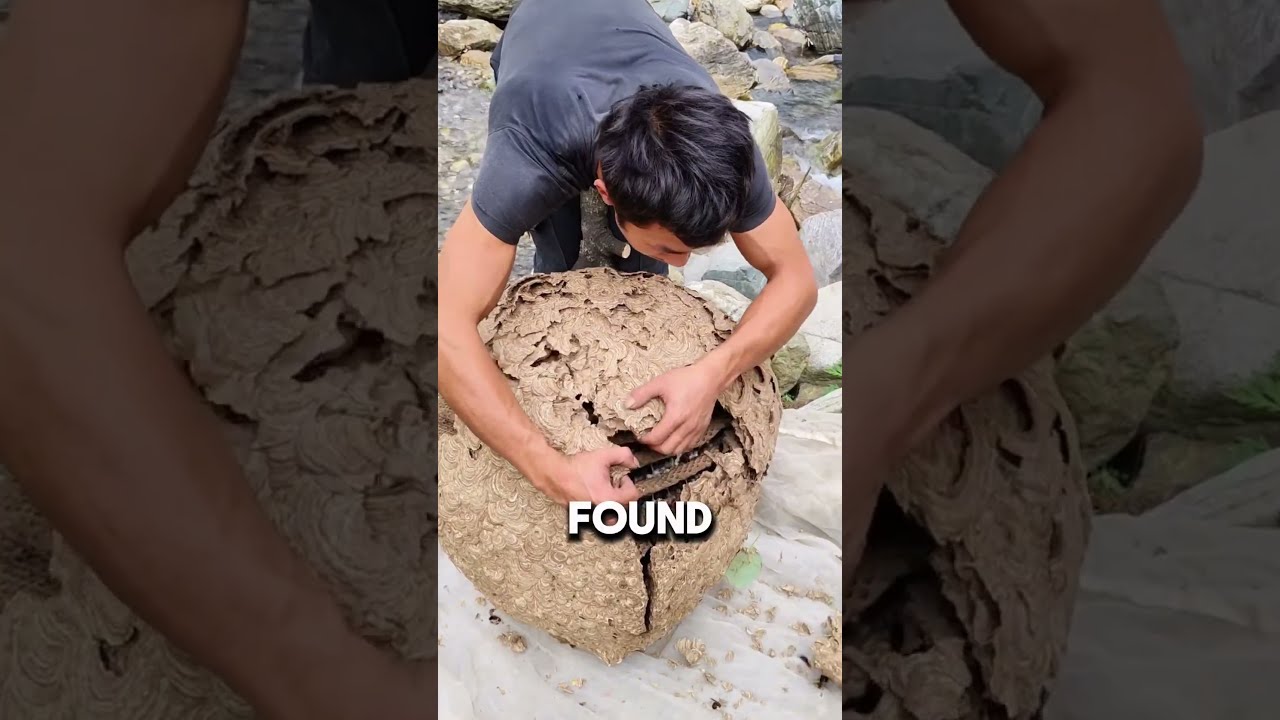 Exploring The Inside Of An Asian Wasp Nest