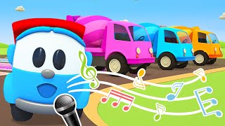 The cement mixer song for kids. Top songs about cars &amp; vehicles for kids. Sing with Leo!