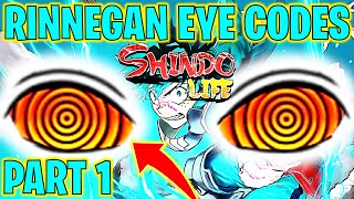 ⭐SHINDO LIFE RINNEGAN EYE CODES PART 1⭐