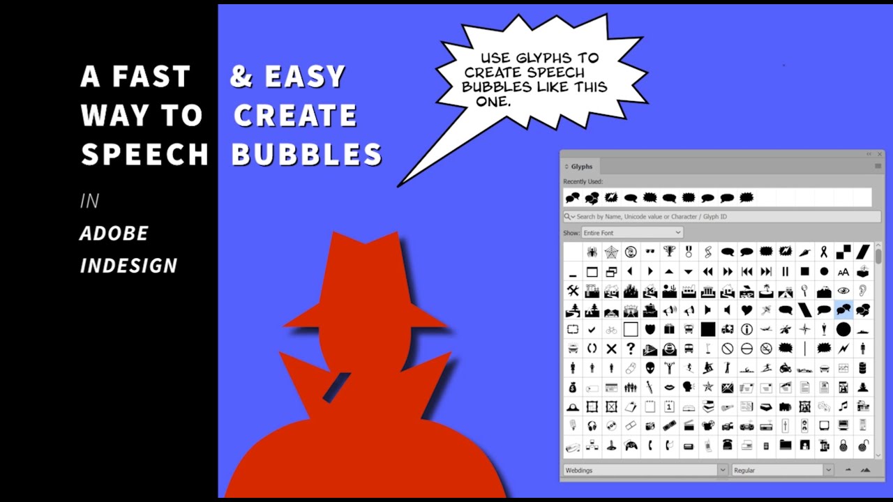 how to make speech bubble in indesign