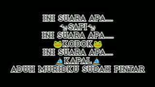 YAAMPUN IRWAN - TEBAK SUARA HEWAN (HIPHOP NDUGAL)
