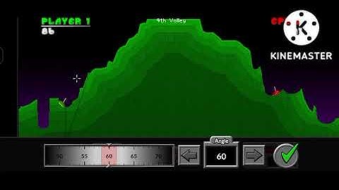 Playing pocket tanks in mobile