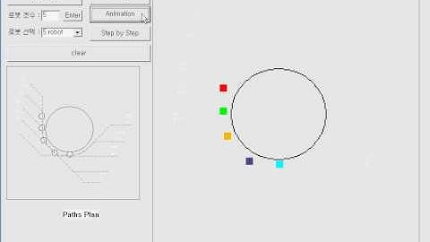 N robots dynamic path planning - circle