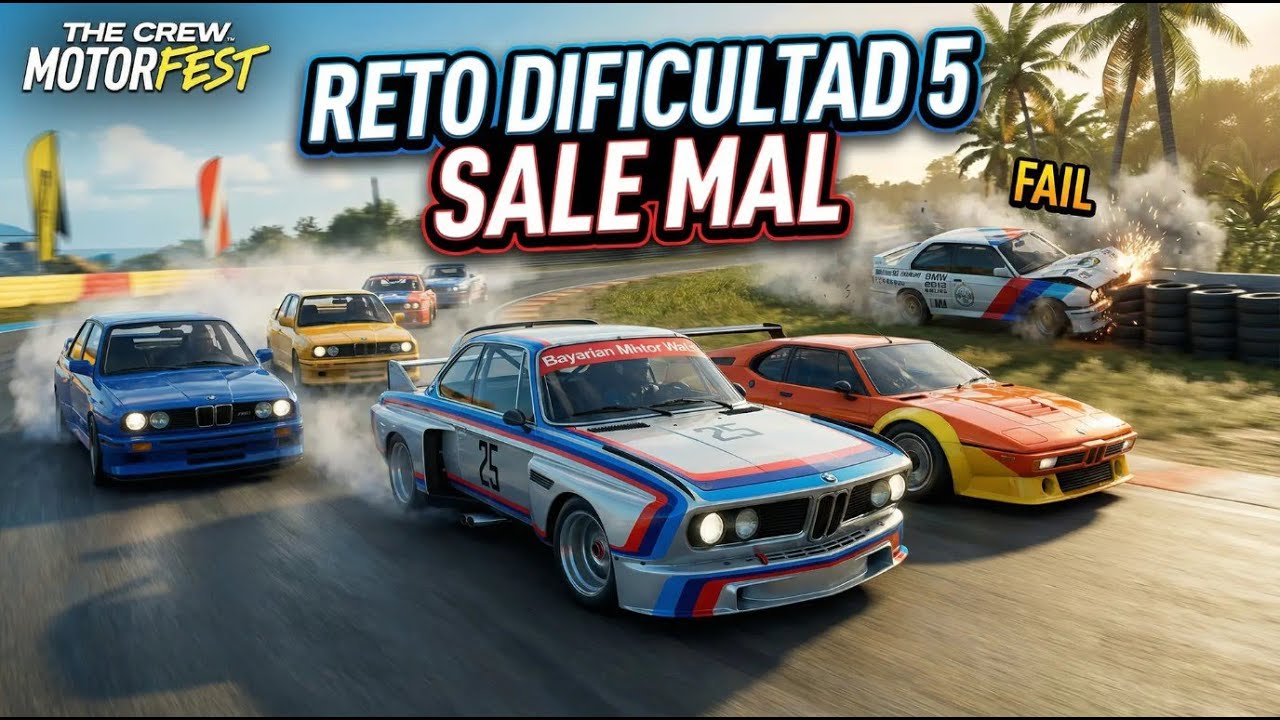Muy confiado… y perdí el reto 😅 | Playlist BMW dificultad 5 – The Crew Motorfest