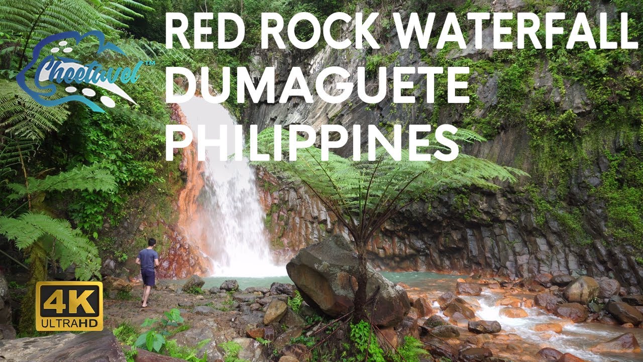 [4K] Travel to Philippines and Explore Red Rock Waterfall with Benzi as ...